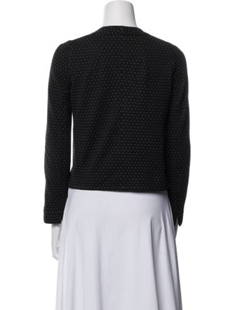 Emporio Armani Virgin Wool Polka Dot Print Jacket