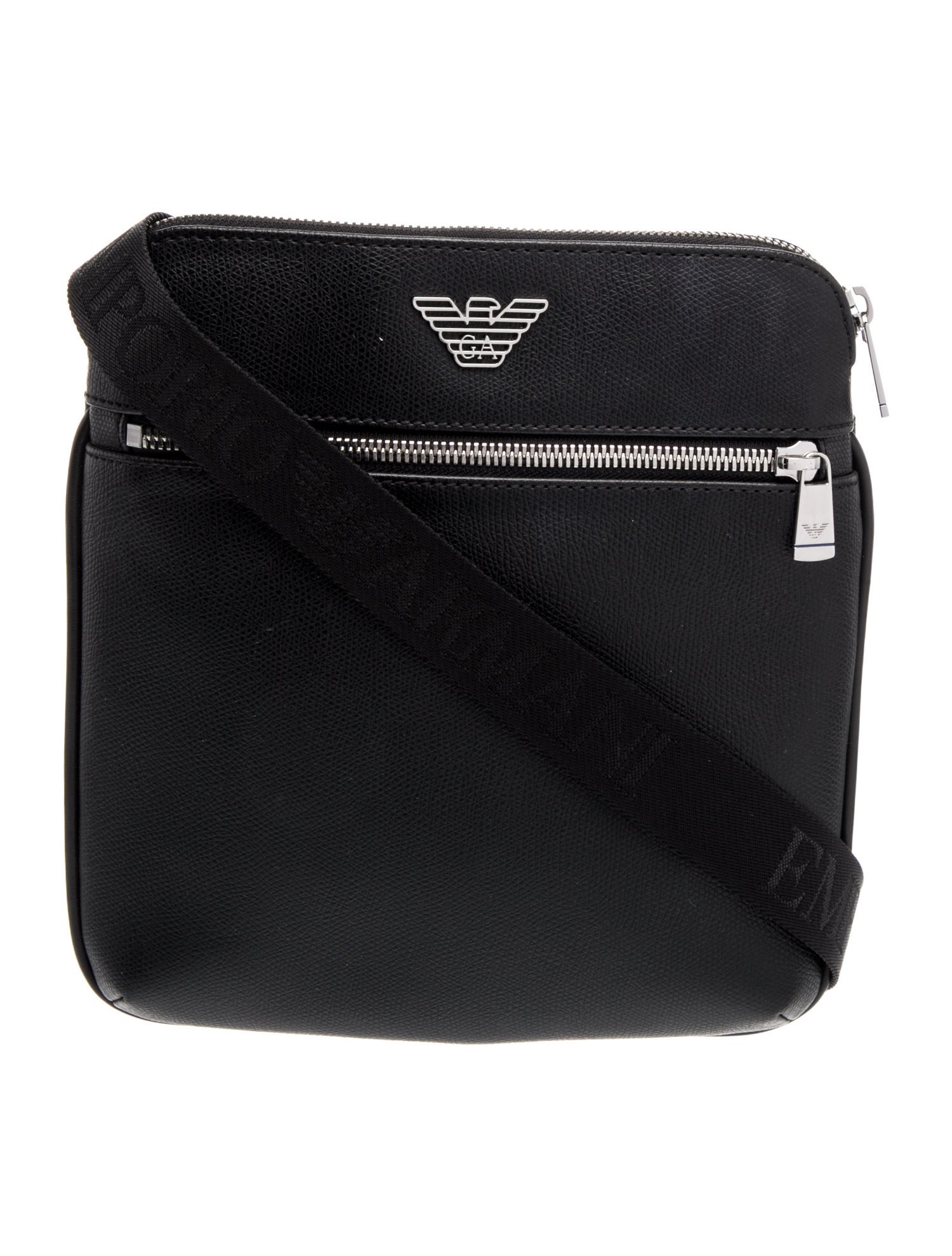 Emporio Armani Leather Messenger Bag