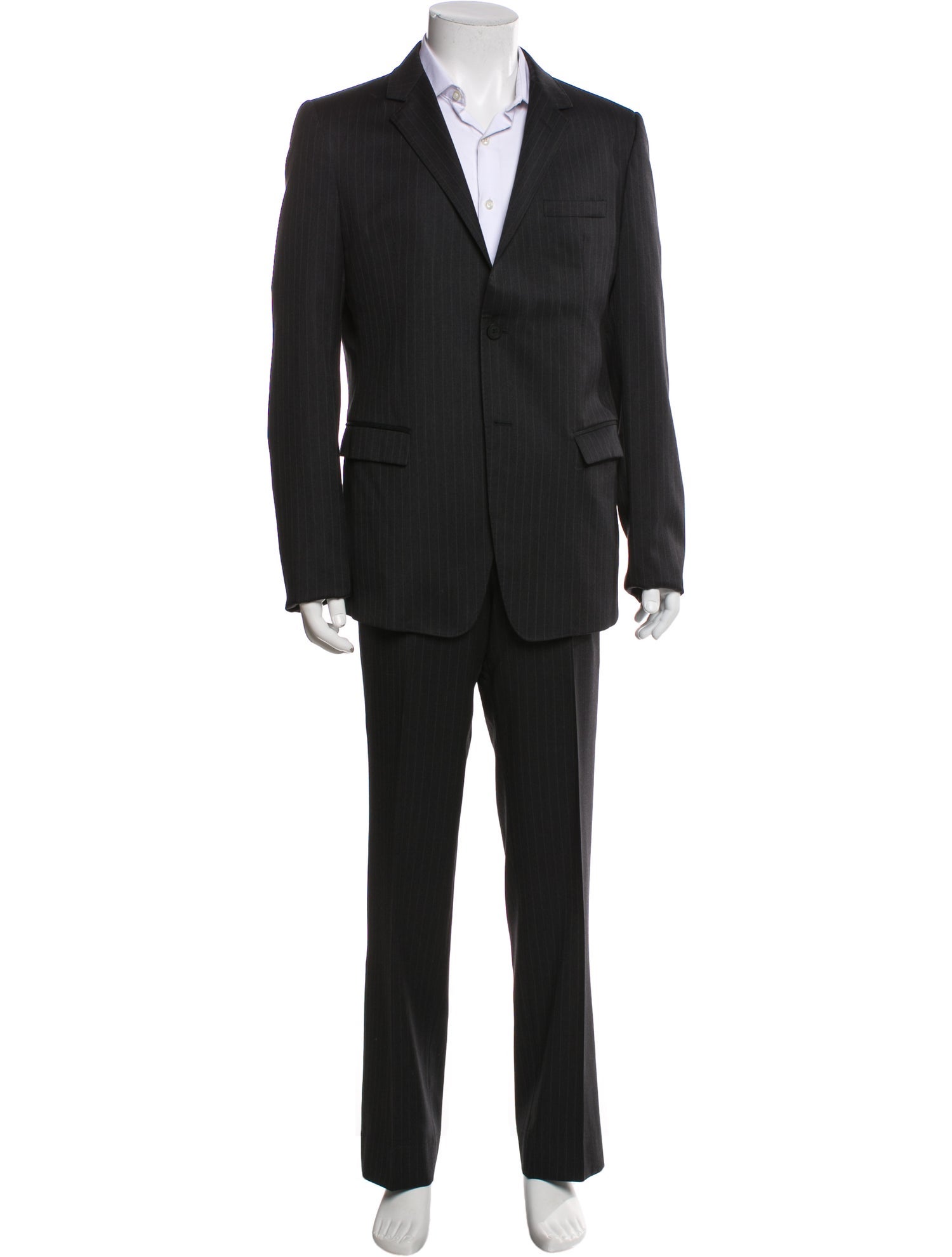 Emporio Armani Virgin Wool Striped Two-Piece Suit