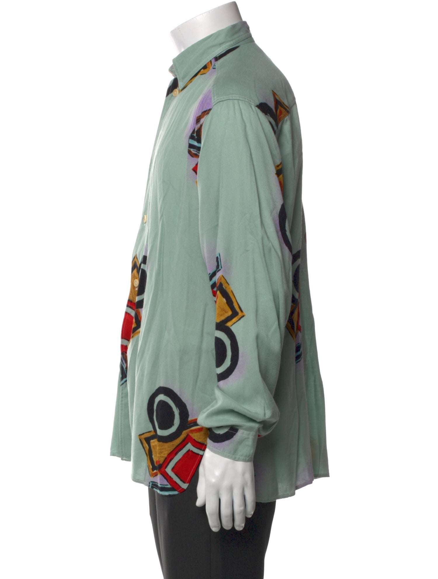 Emporio Armani Graphic Print Long Sleeve Shirt