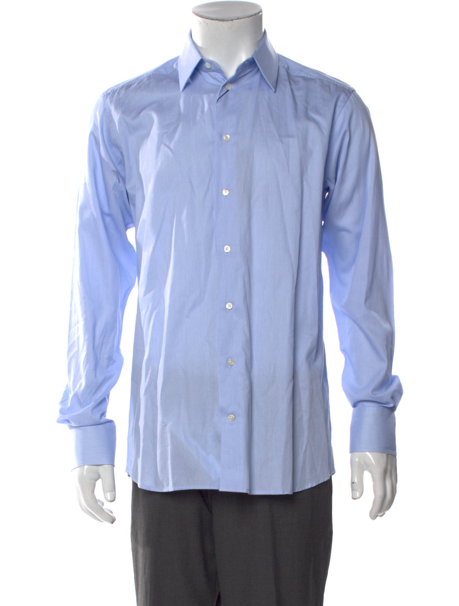 Emporio Armani Striped Long Sleeve Dress Shirt w/ Tags