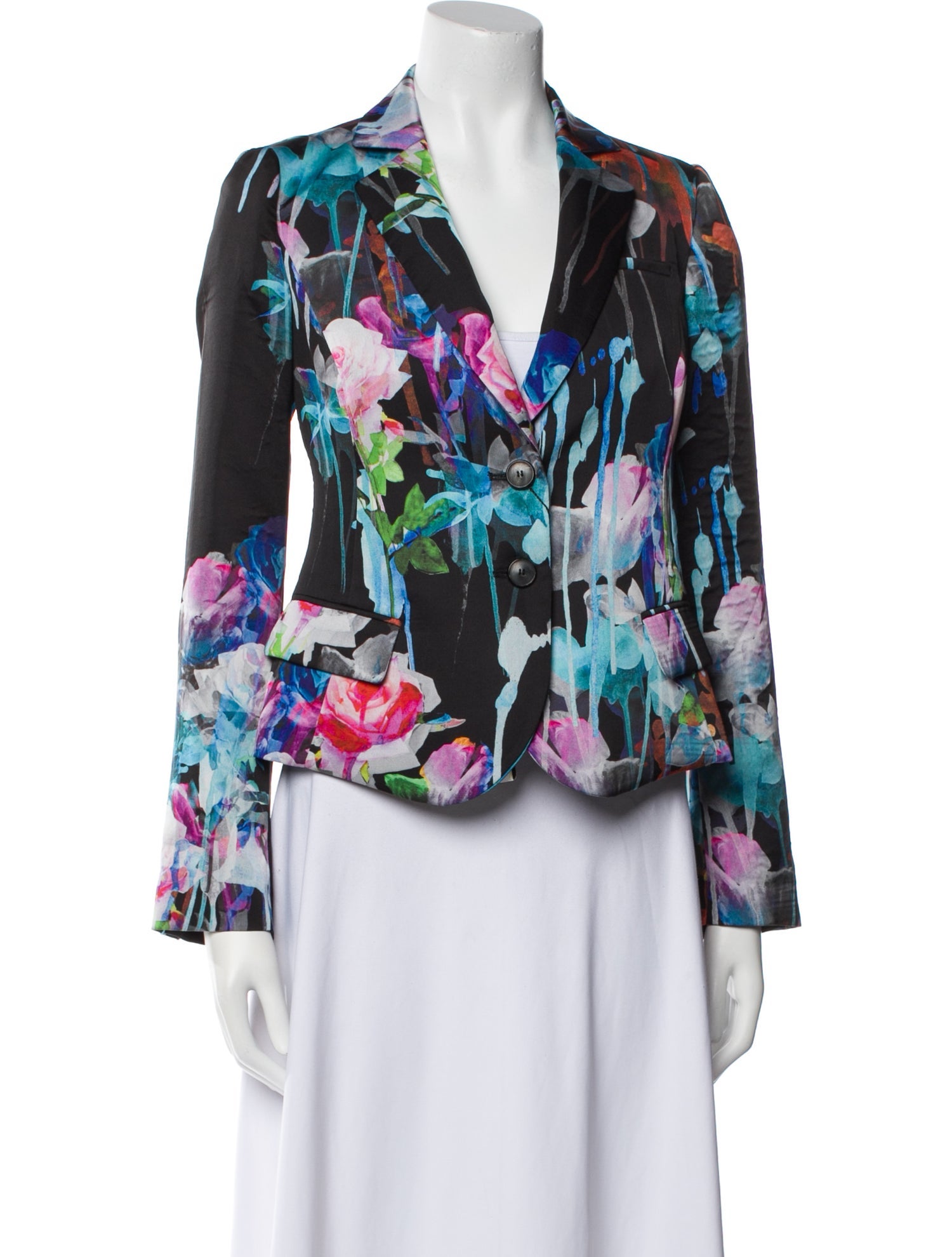 Emporio Armani Floral Print Blazer w/ Tags