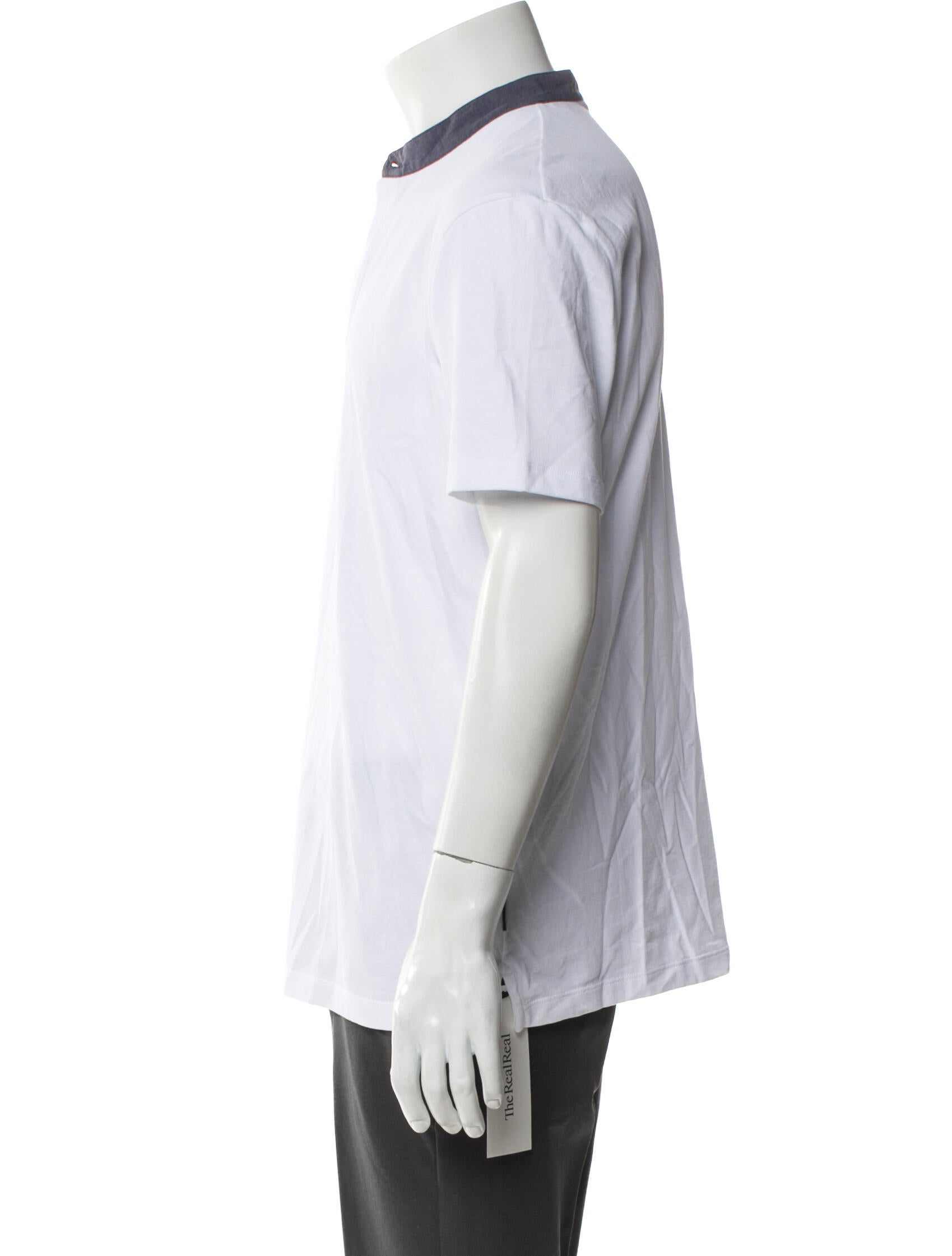 Emporio Armani Mock Neck Short Sleeve Henley