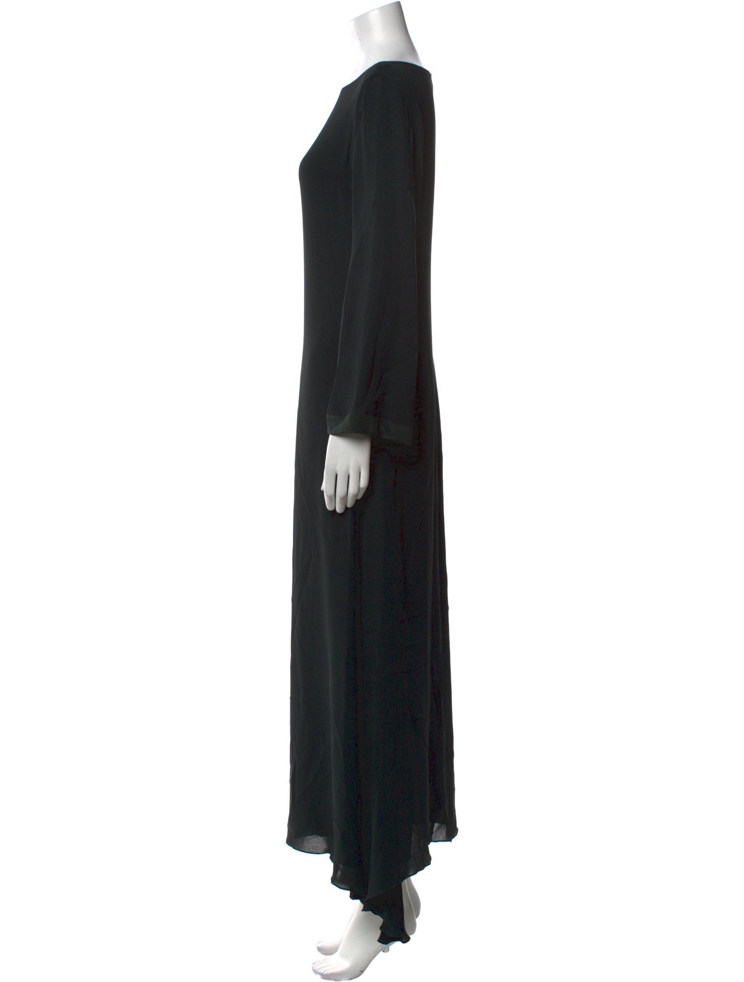 Emporio Armani Bateau Neckline Long Dress