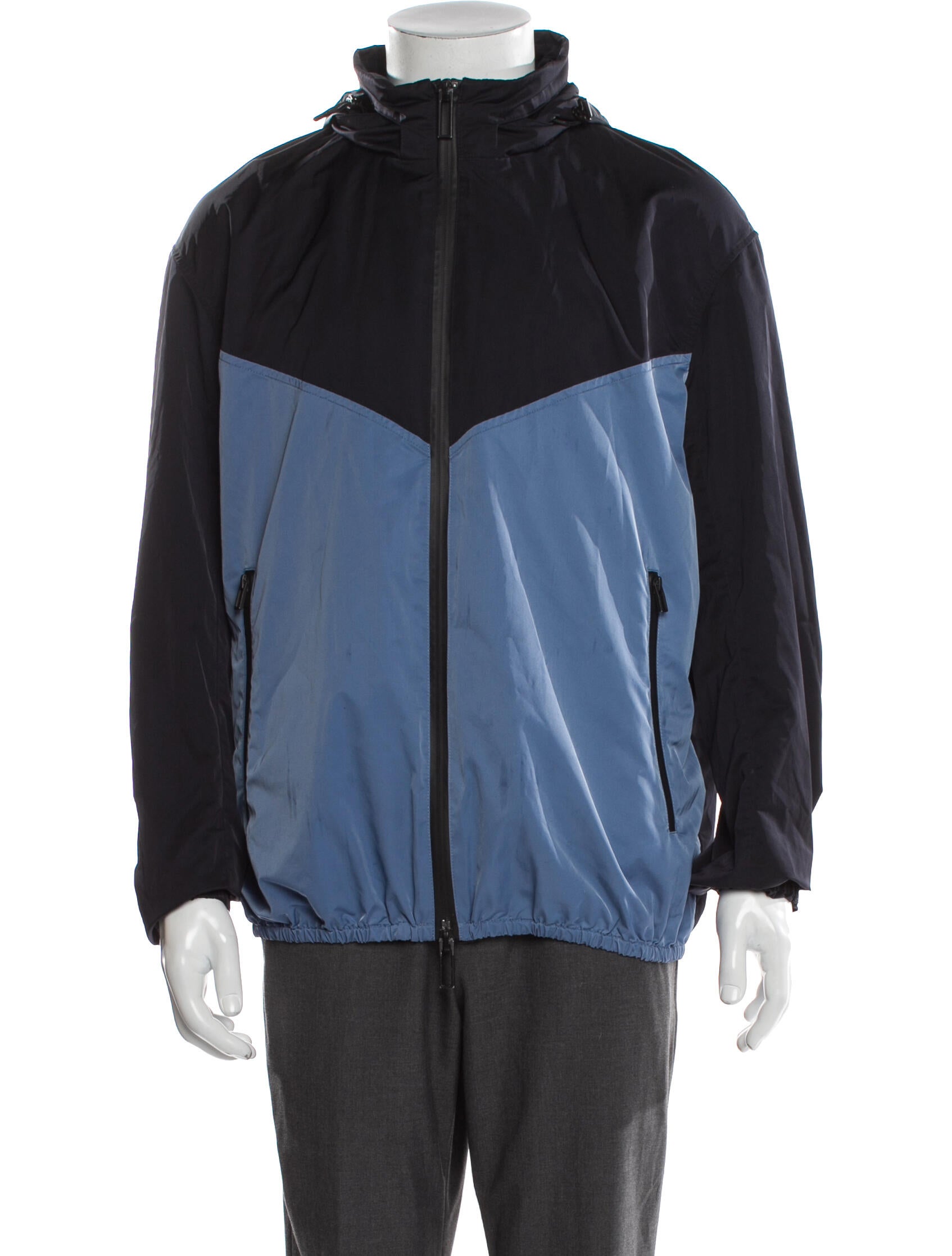 Emporio Armani Colorblock Pattern Windbreaker