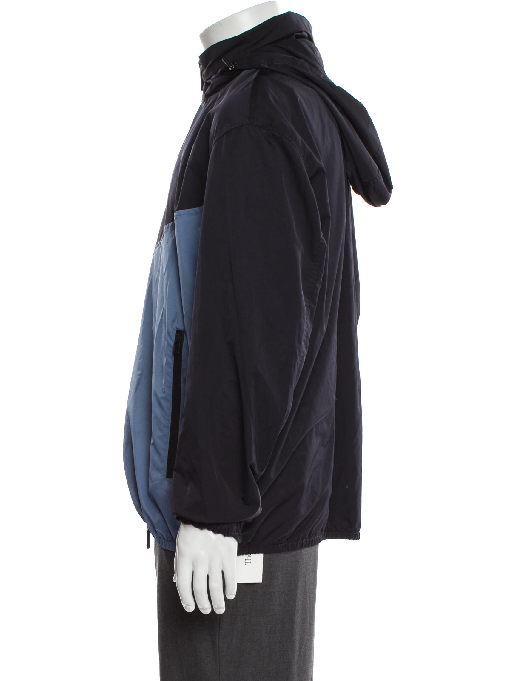 Emporio Armani Colorblock Pattern Windbreaker