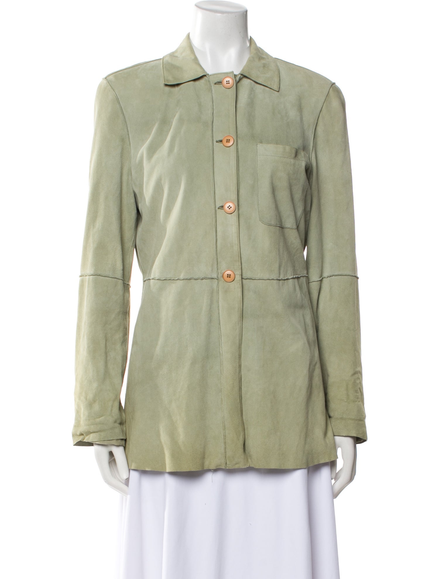 Emporio Armani Goat Leather Utility Jacket