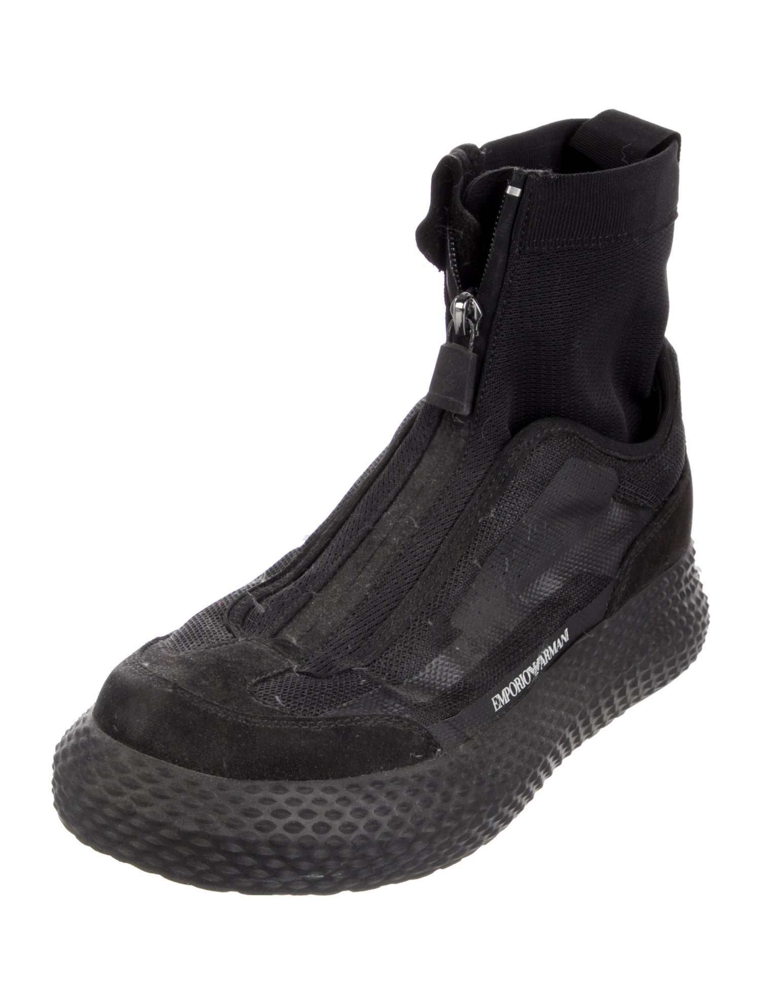 Emporio Armani Graphic Print Sock Sneakers