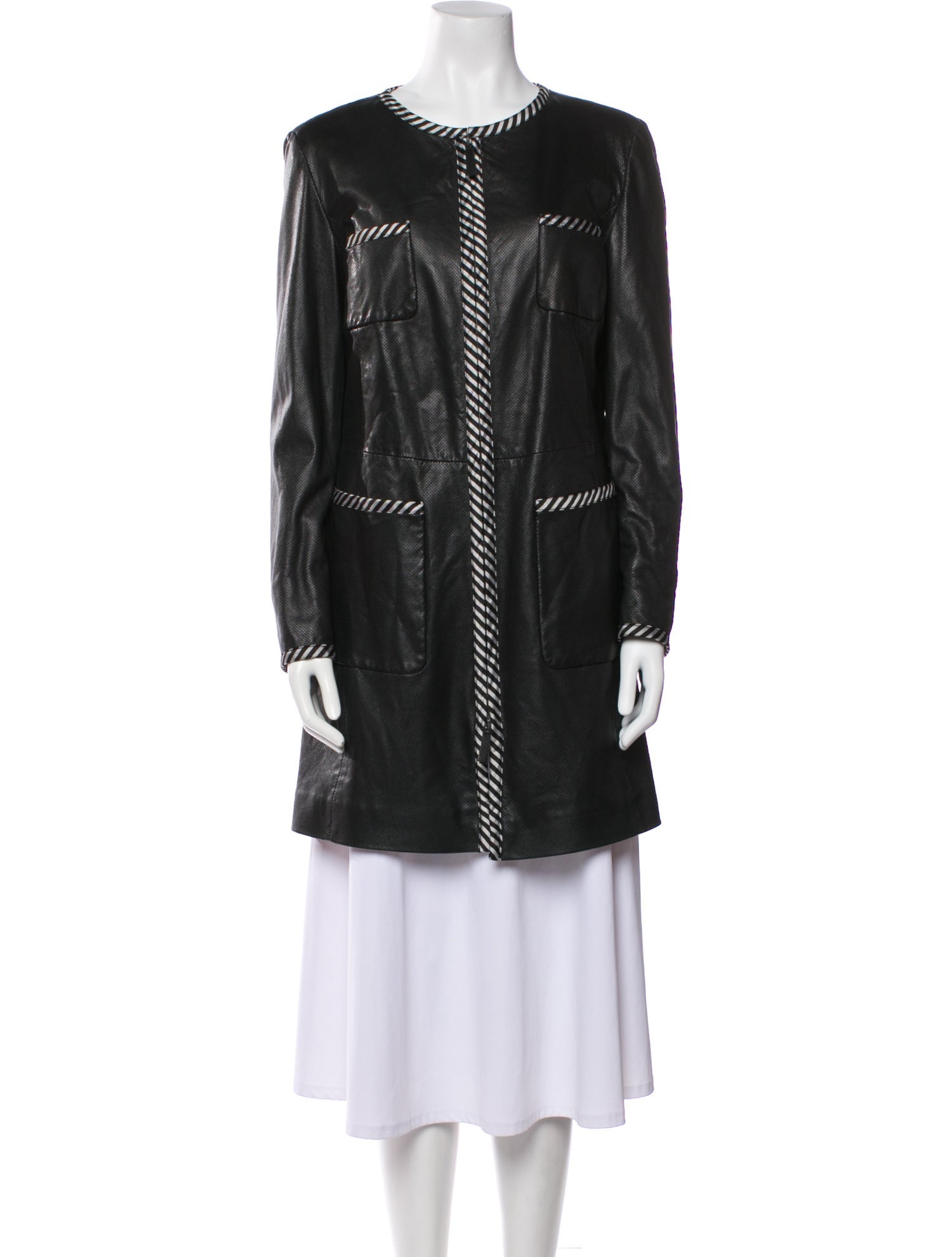 Emporio Armani Leather Coat