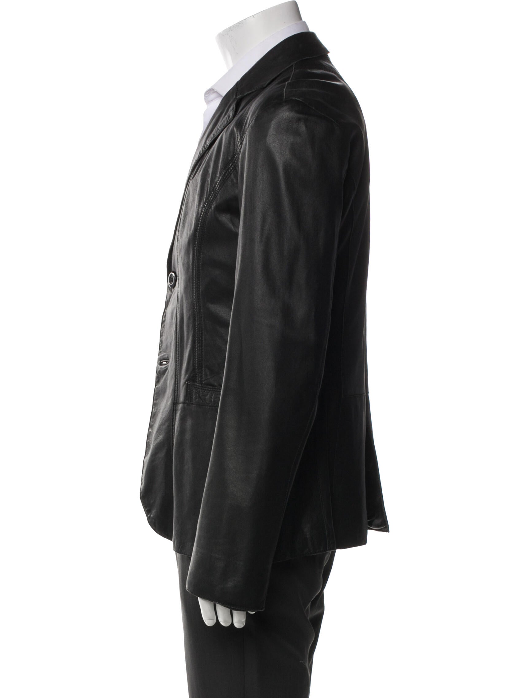 Emporio Armani Leather Moto Jacket