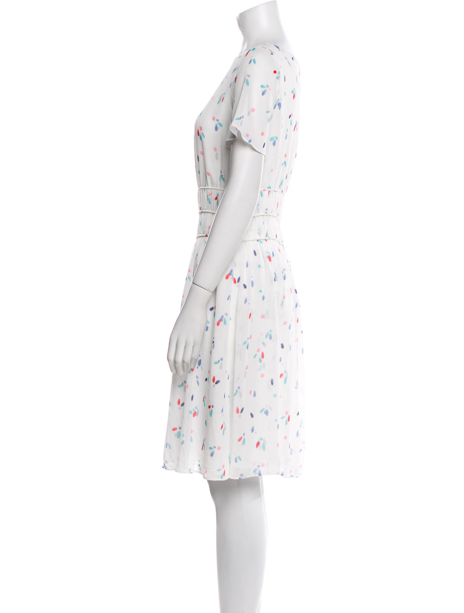 Emporio Armani Floral Print Knee-Length Dress