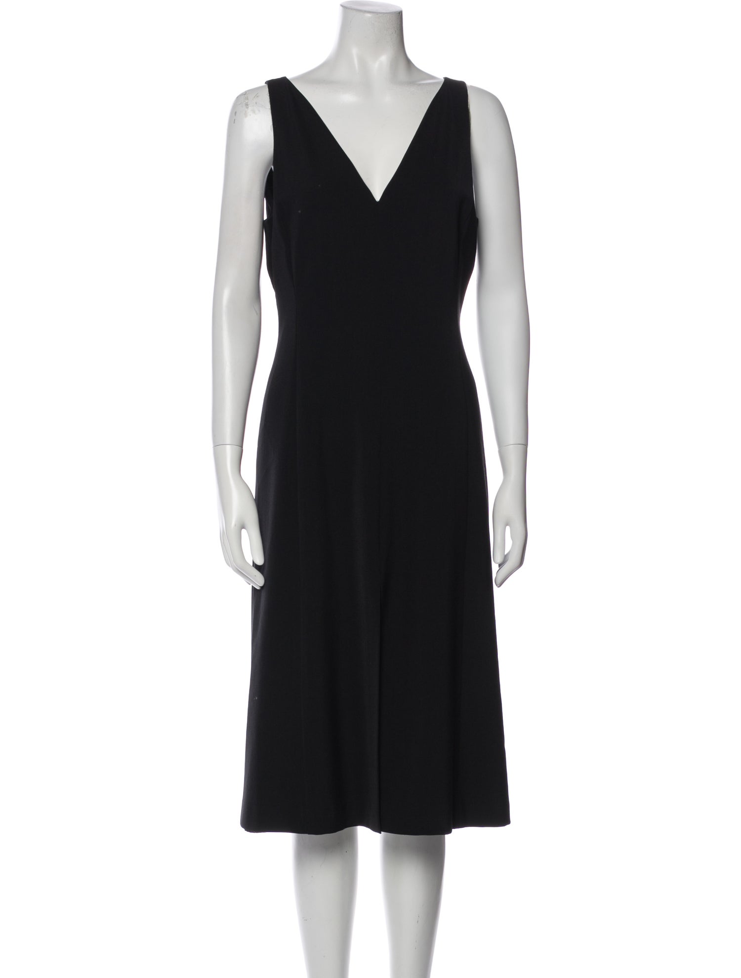 Emporio Armani V-Neck Midi Length Dress