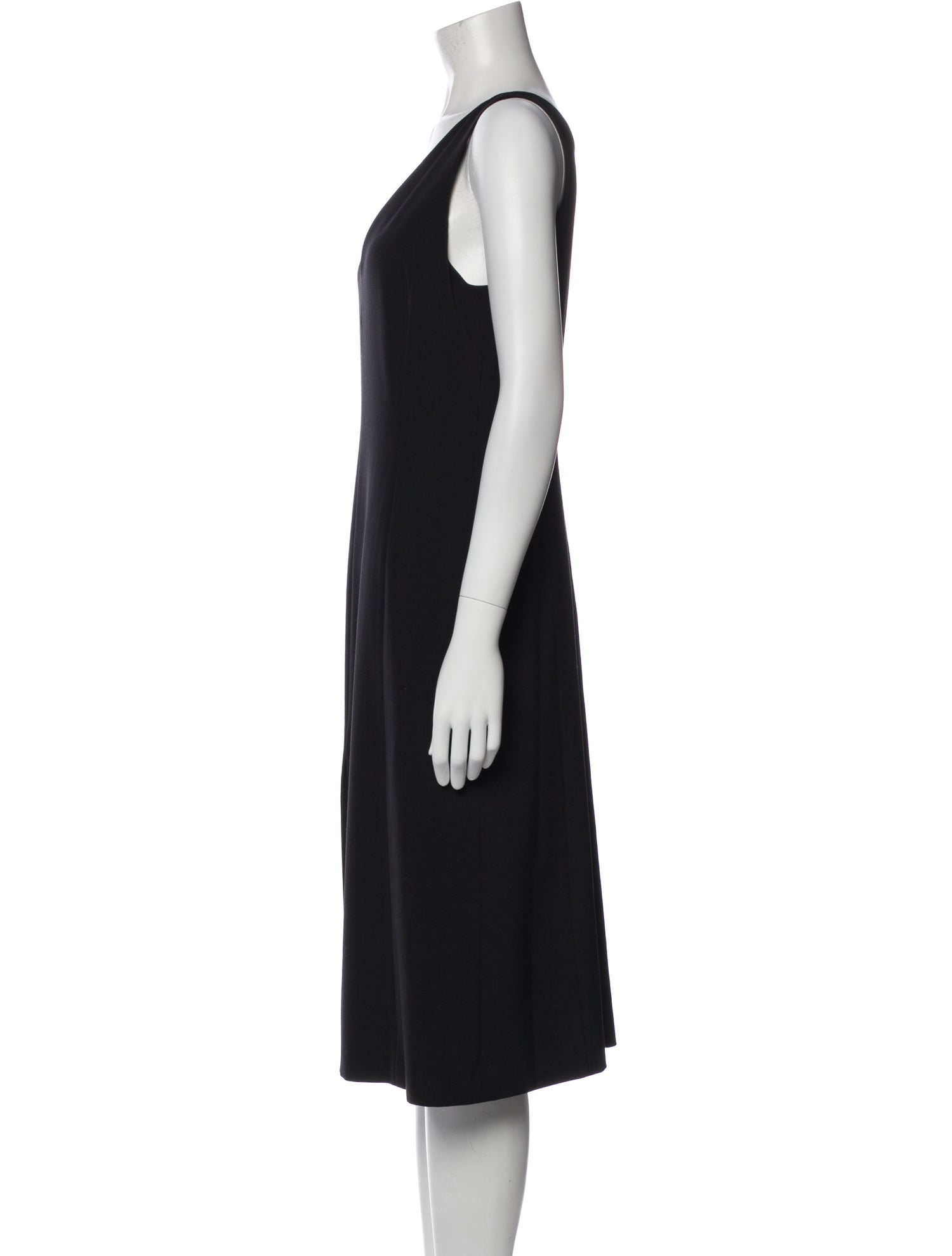 Emporio Armani V-Neck Midi Length Dress