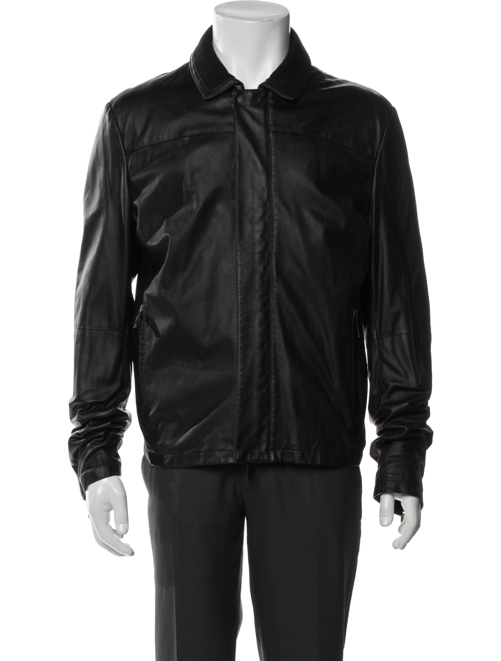 Emporio Armani Lamb Leather Jacket