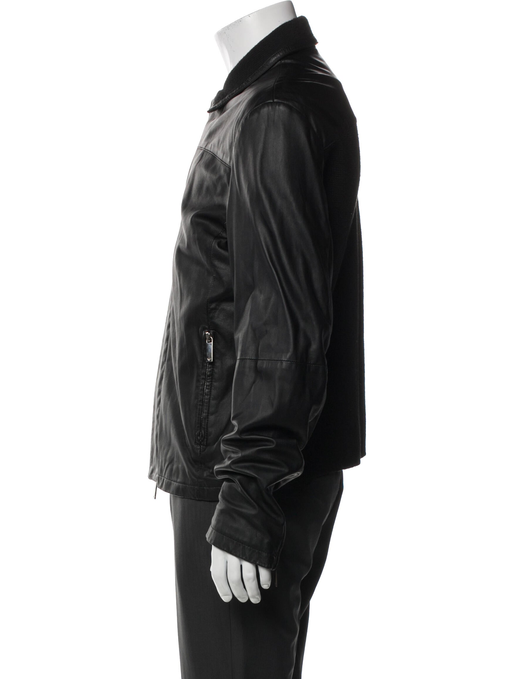 Emporio Armani Lamb Leather Jacket