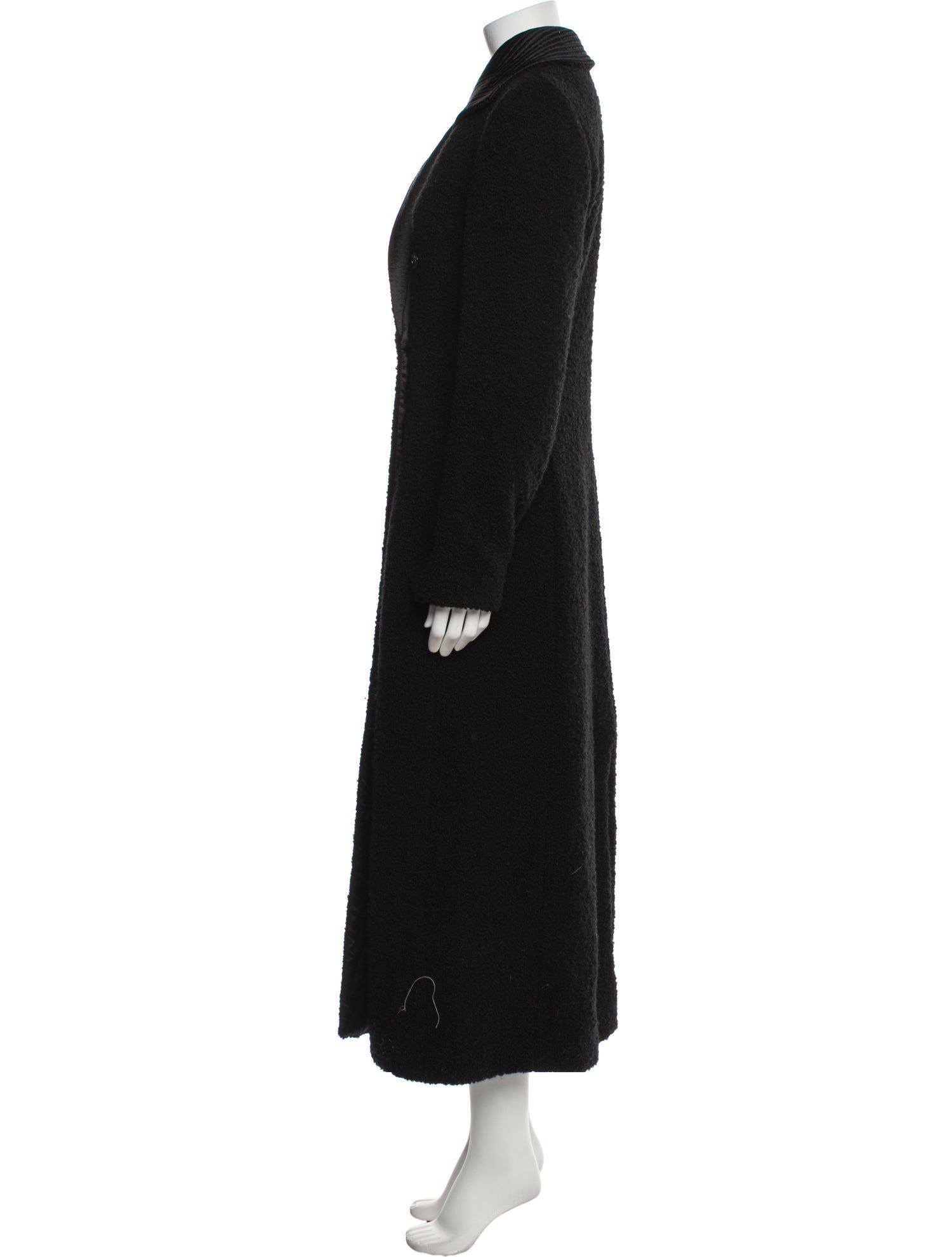 Emporio Armani Virgin Wool Faux Fur Coat