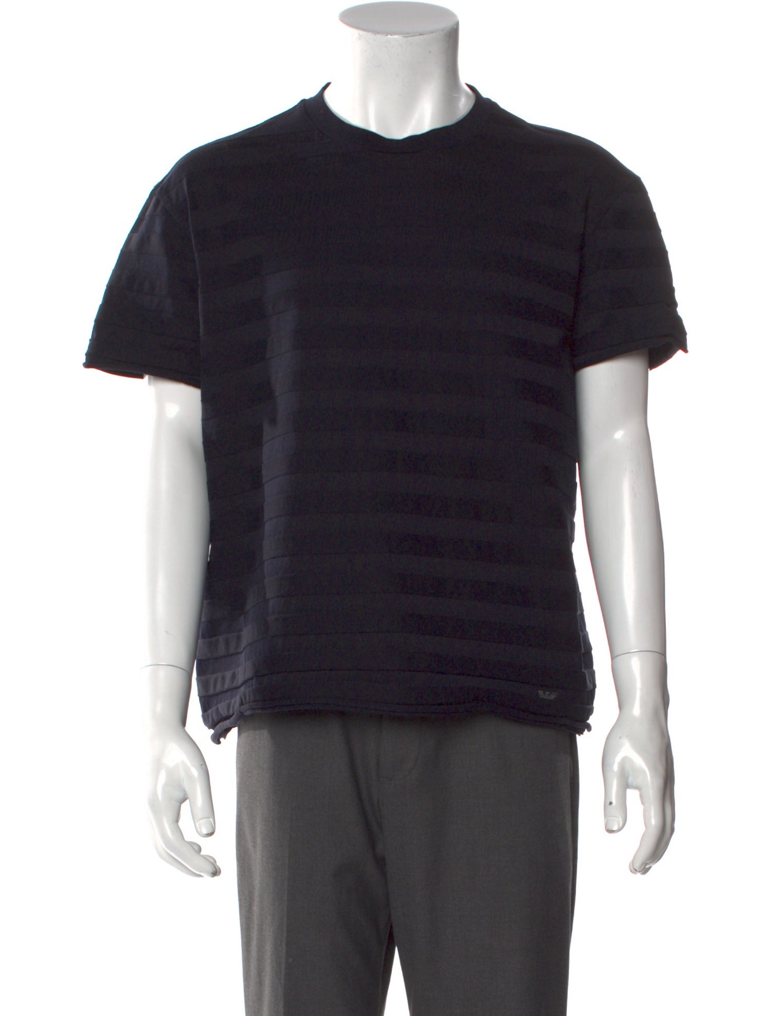 Emporio Armani Striped Crew Neck T-Shirt