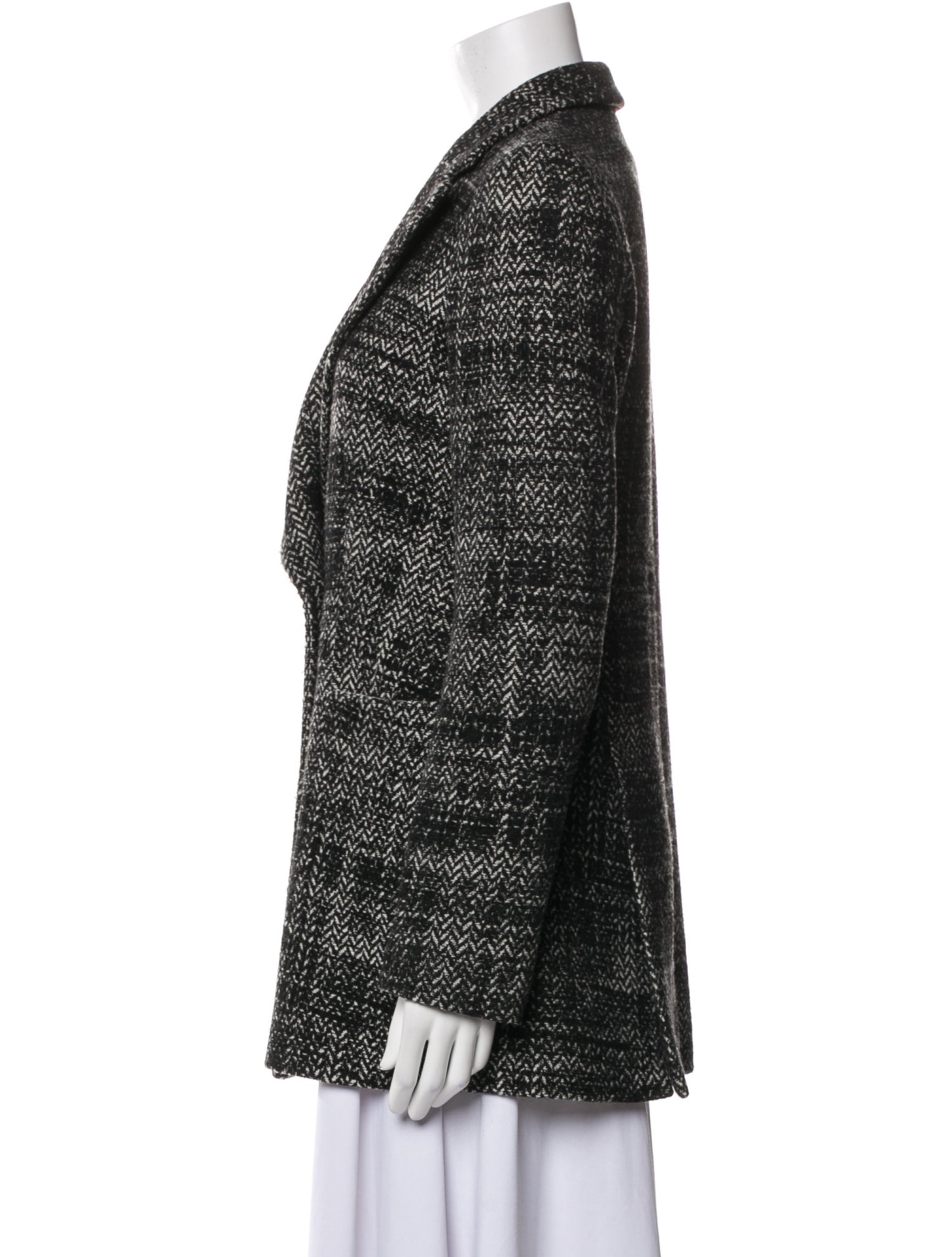 Emporio Armani Tweed Pattern Coat
