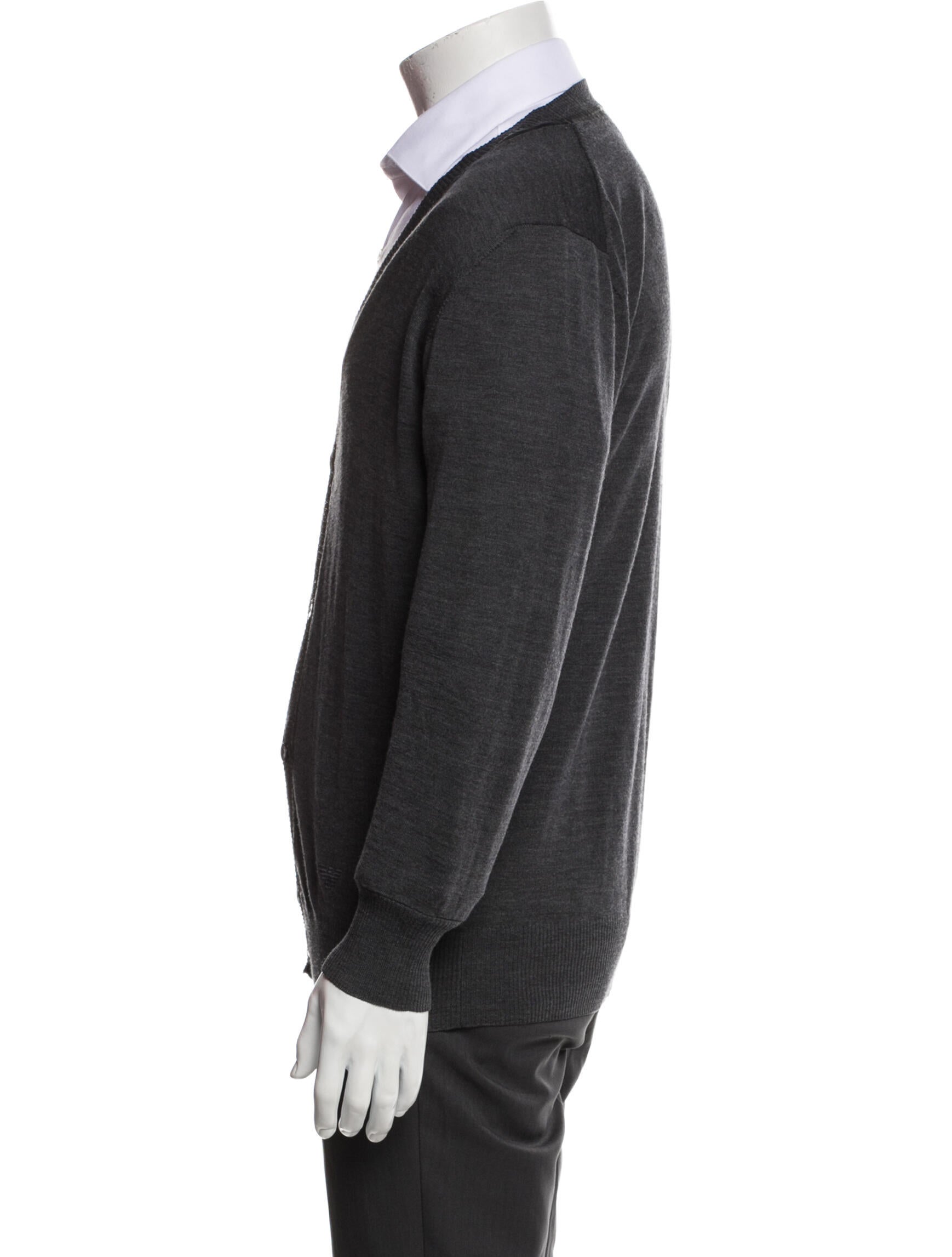Emporio Armani V-Neck Long Sleeve Cardigan