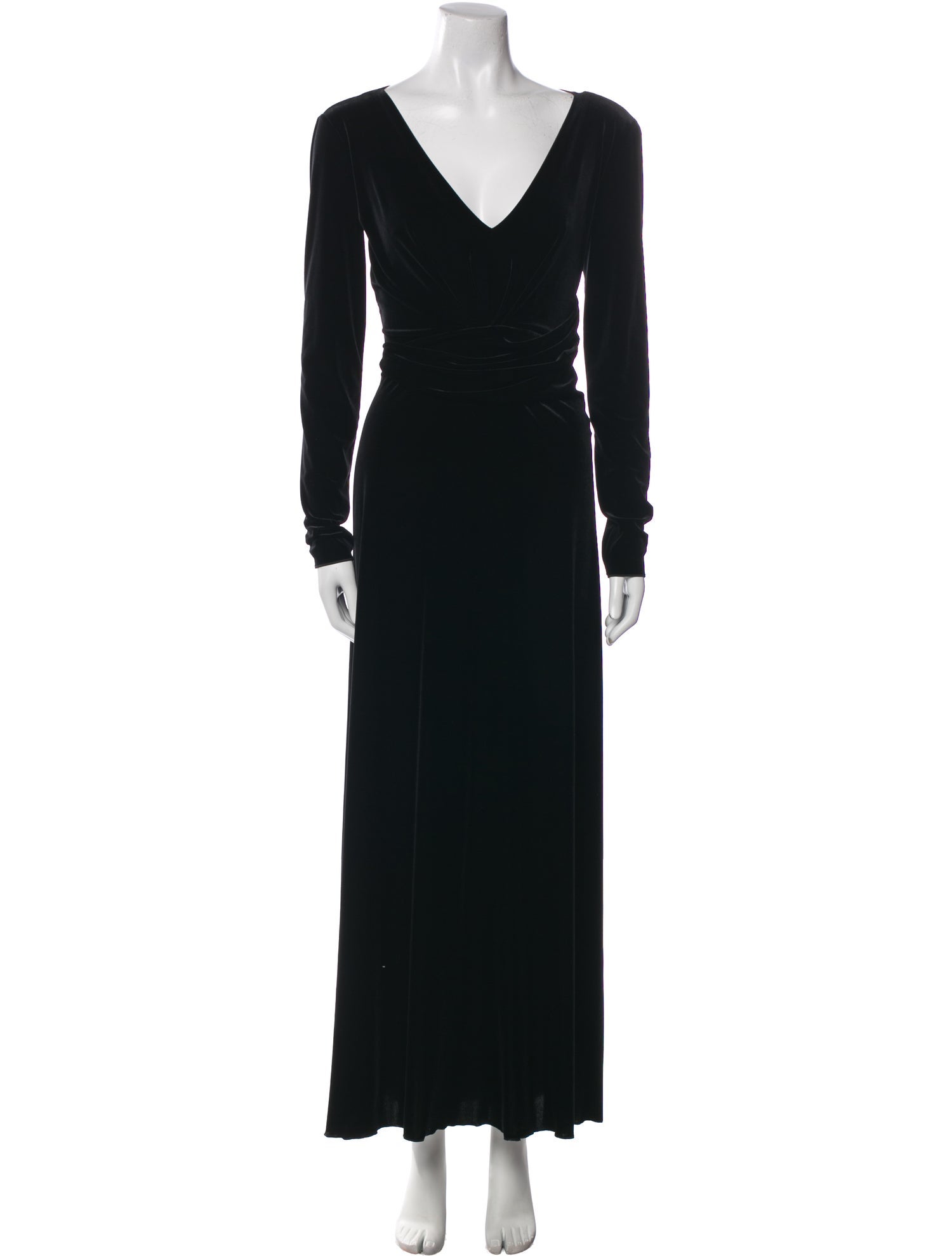 Emporio Armani V-Neck Long Dress
