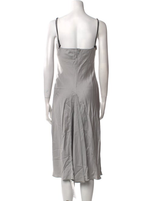 Emporio Armani Square Neckline Midi Length Dress