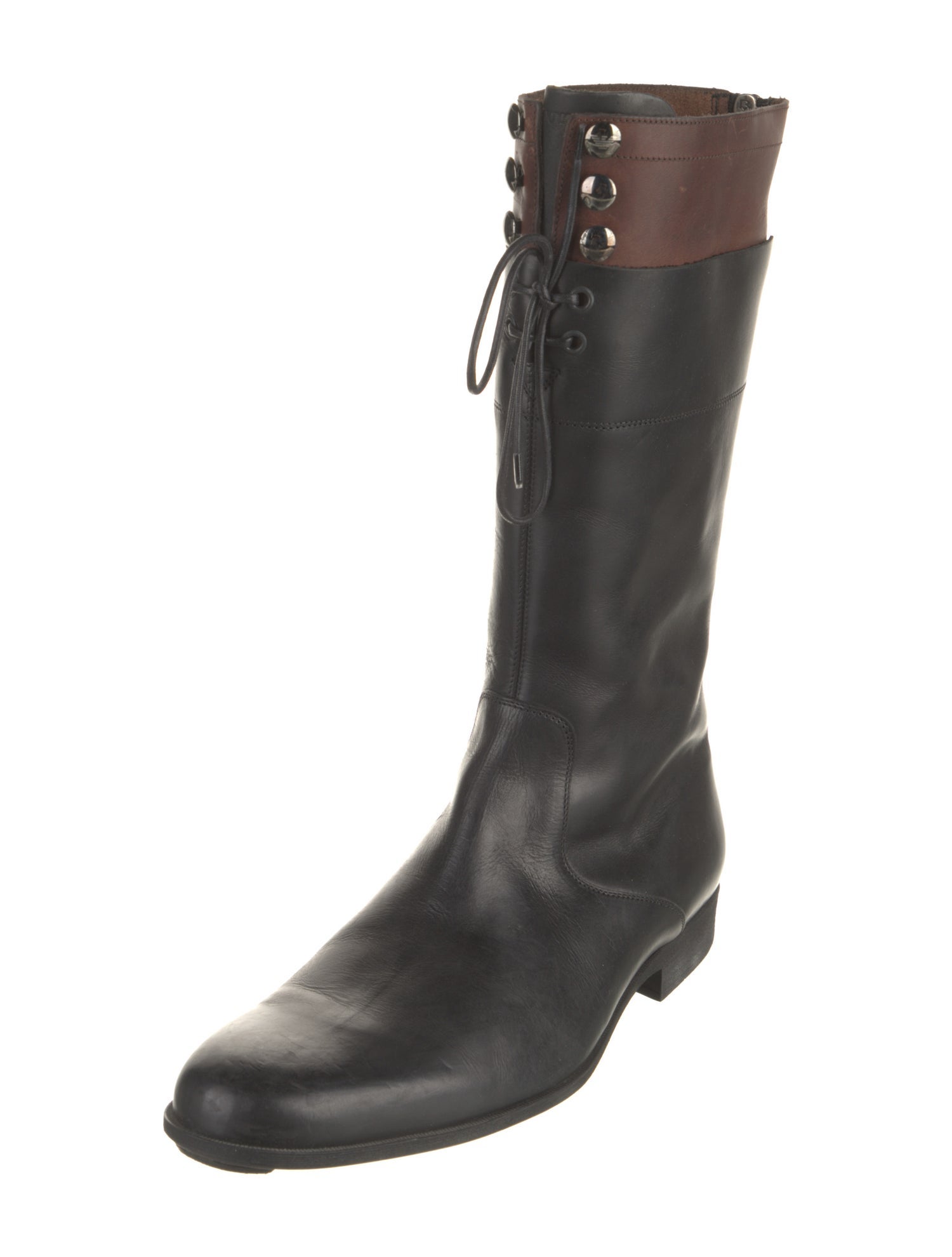 Emporio Armani Leather Boots