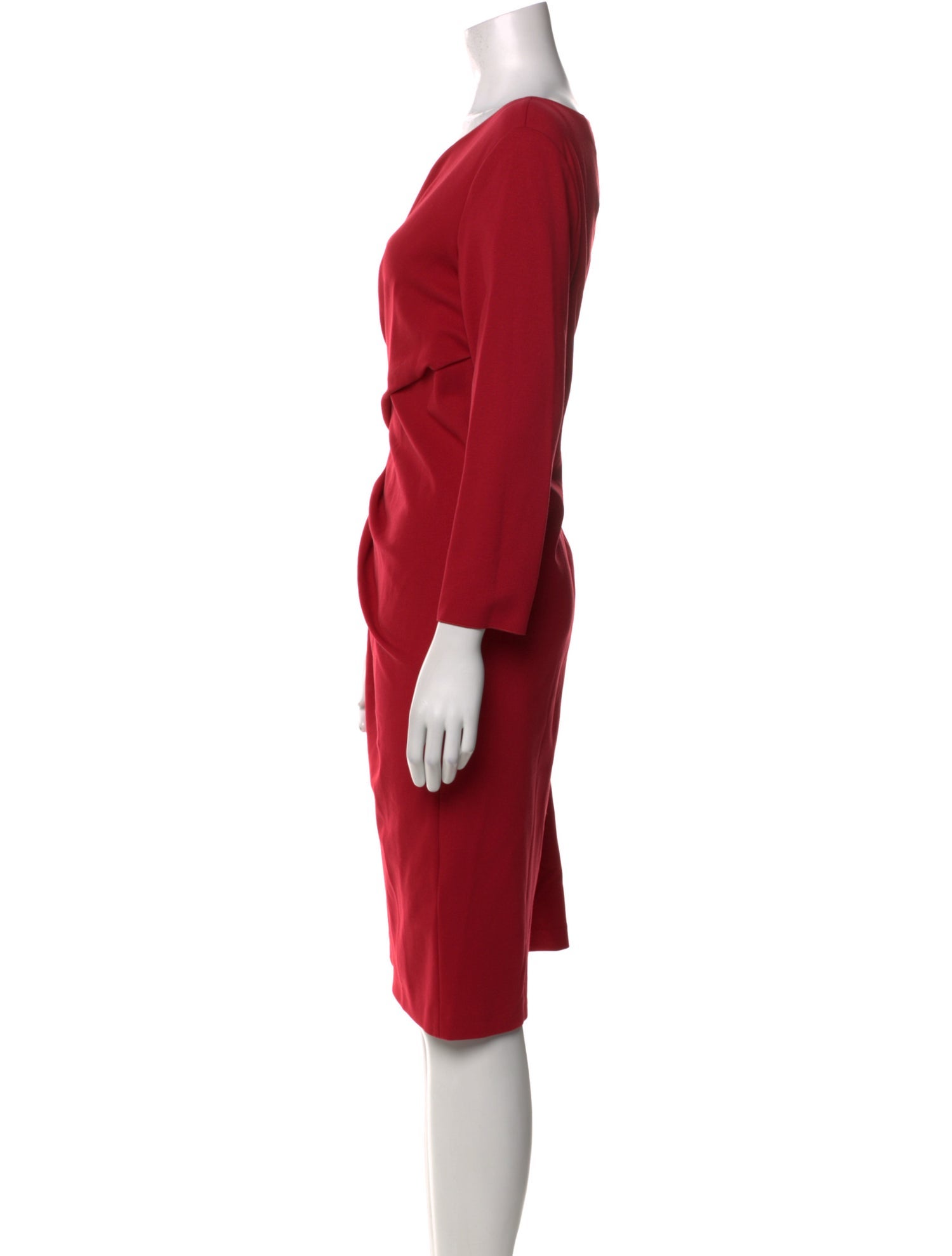 Emporio Armani Bateau Neckline Knee-Length Dress