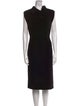 Emporio Armani Cowl Neck Midi Length Dress