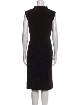 Emporio Armani Cowl Neck Midi Length Dress