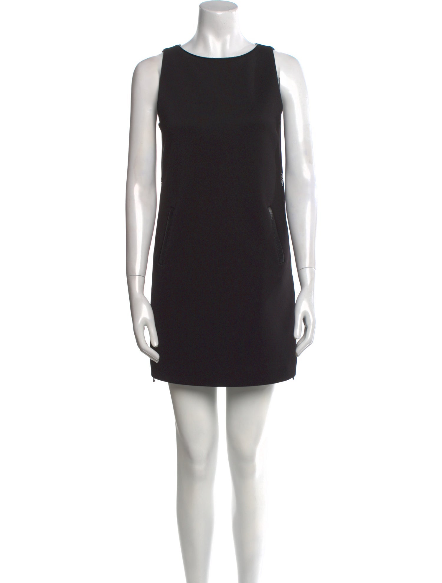 Emporio Armani Bateau Neckline Mini Dress
