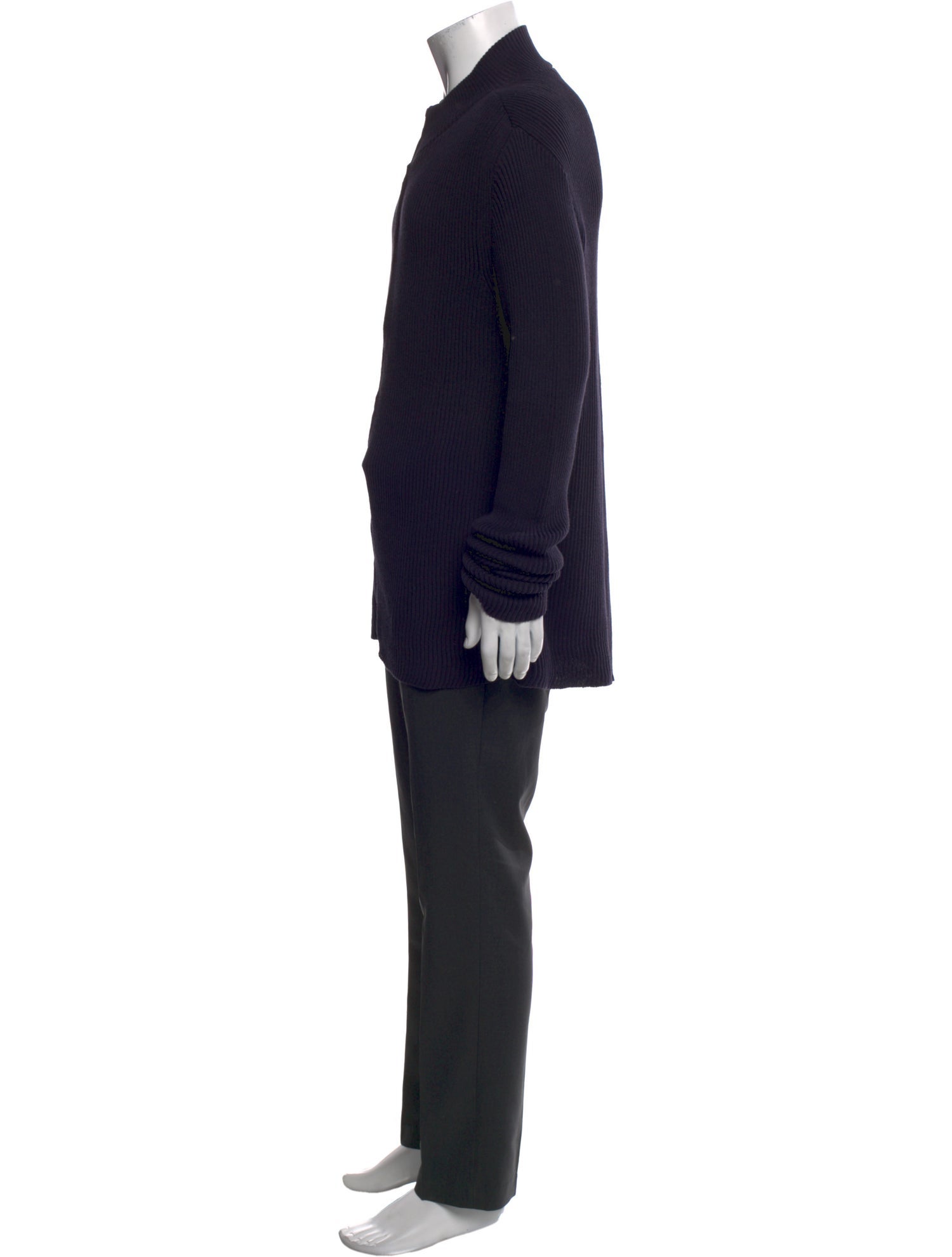 Emporio Armani Mock Neck Long Sleeve Pullover