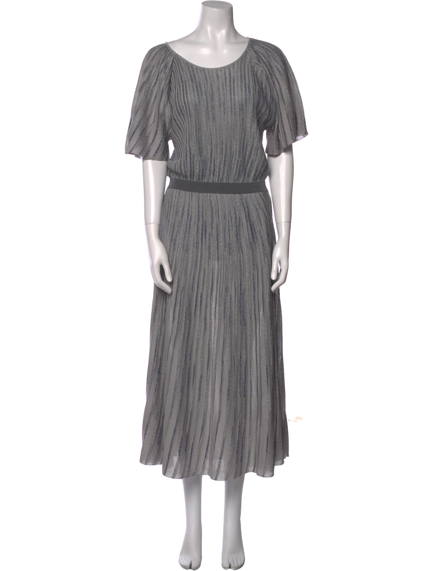 Emporio Armani Scoop Neck Long Dress