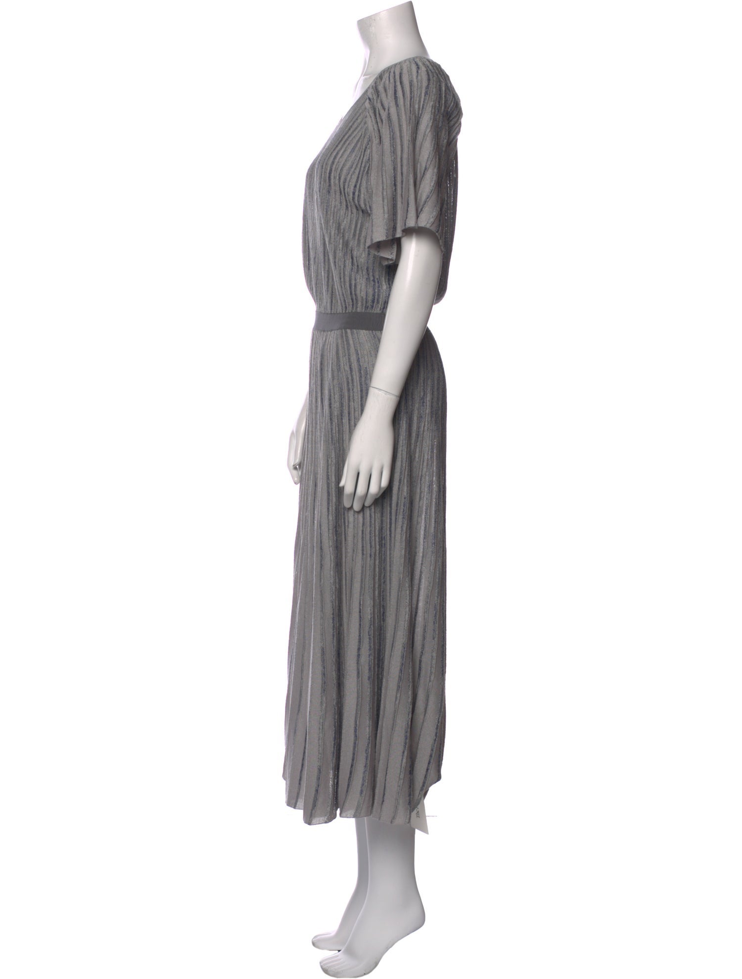 Emporio Armani Scoop Neck Long Dress