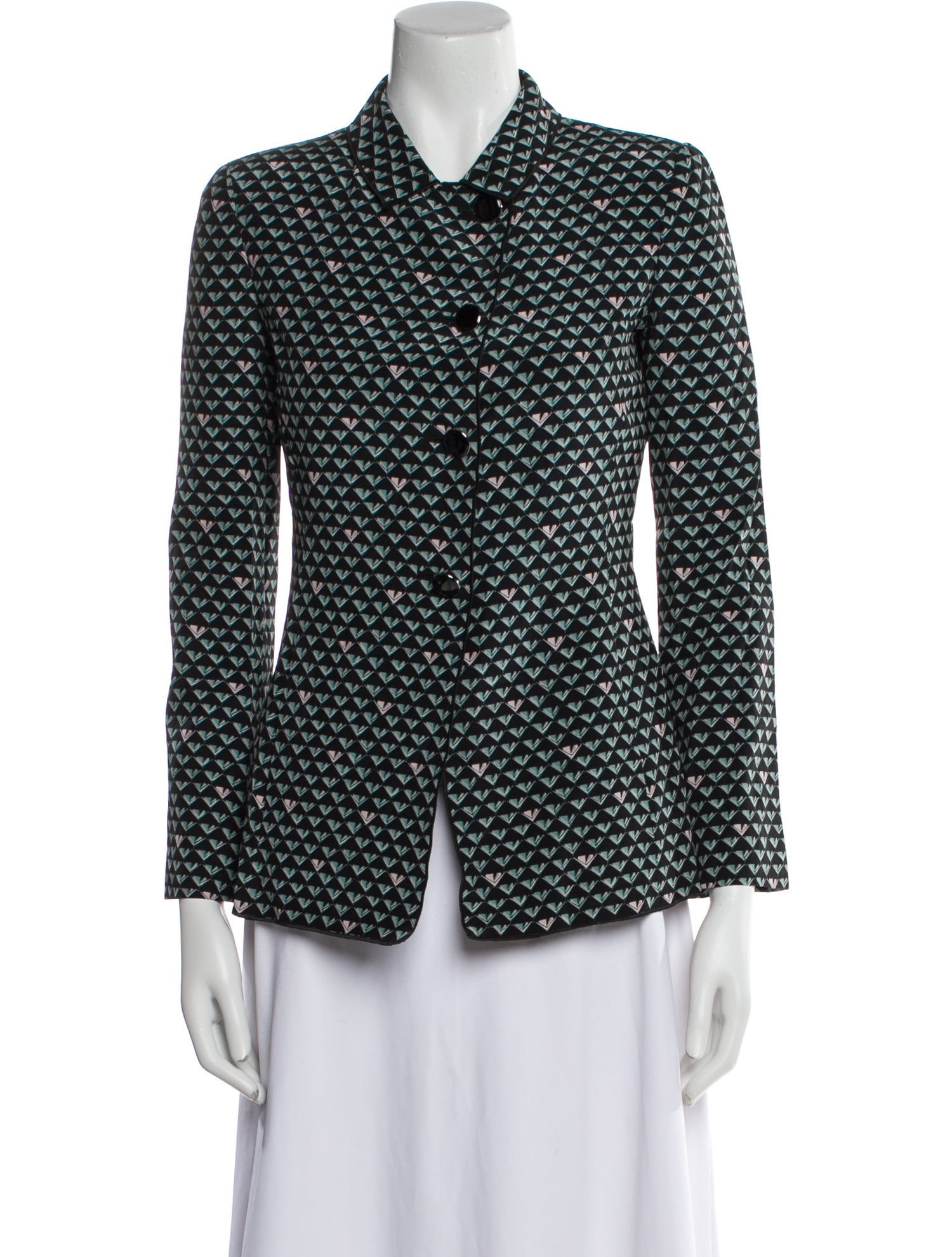 Emporio Armani Silk Printed Blazer