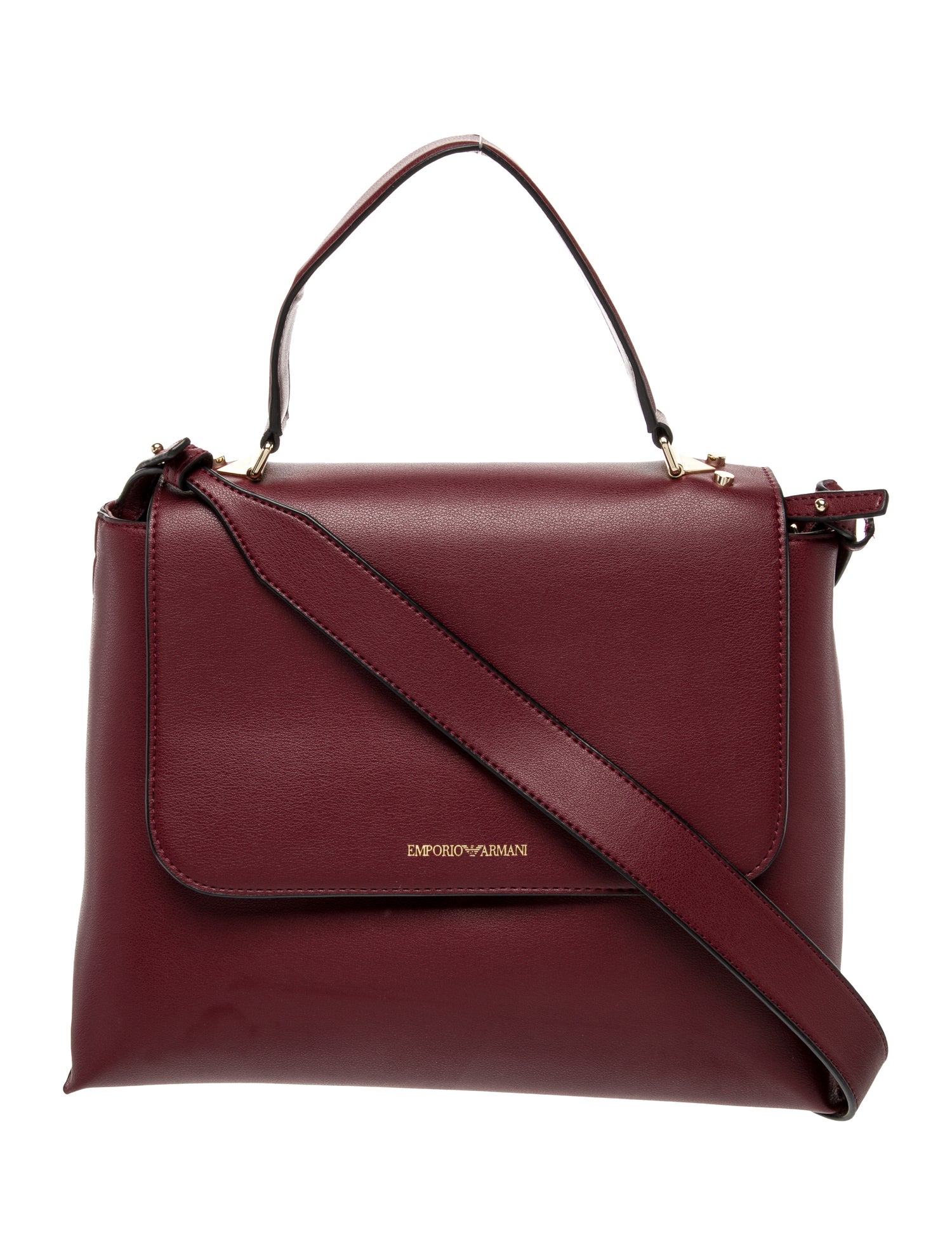 Emporio Armani Leather Top Handle Bag