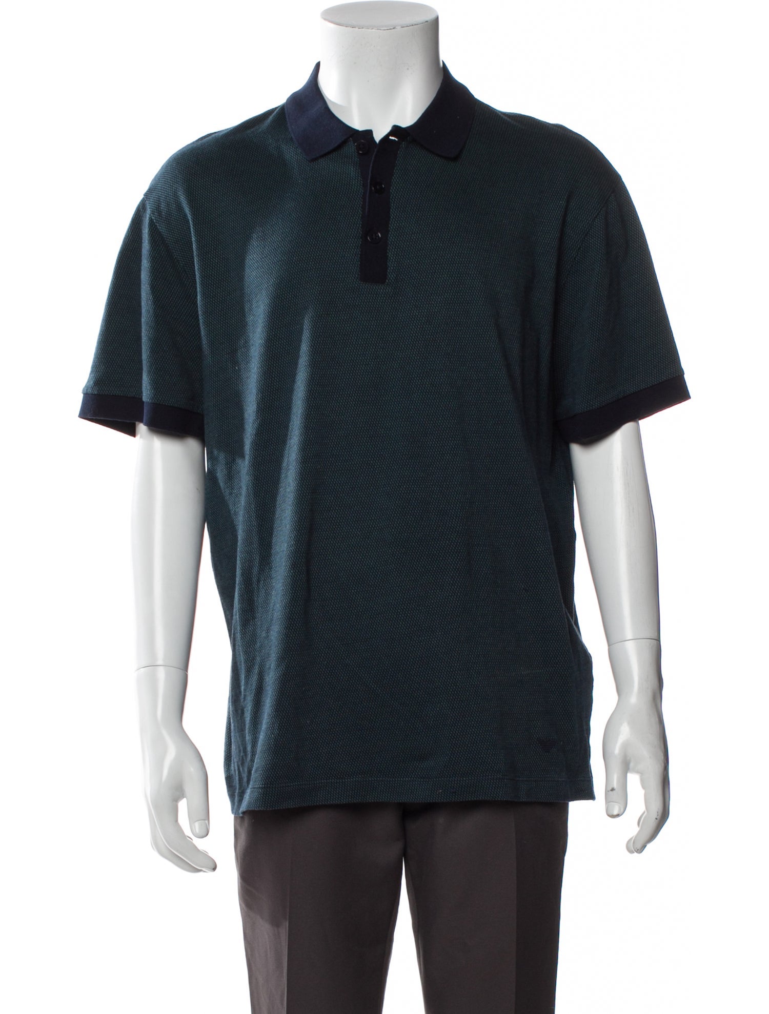 Emporio Armani Striped Short Sleeve Shirt