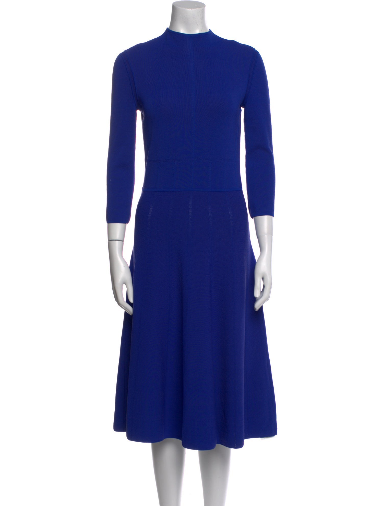 Emporio Armani Mock Neck Midi Length Dress