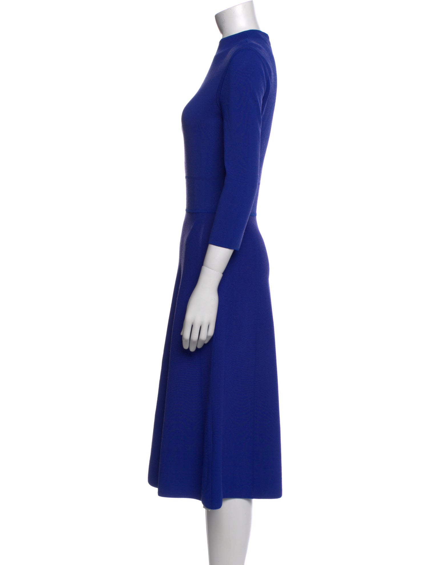 Emporio Armani Mock Neck Midi Length Dress