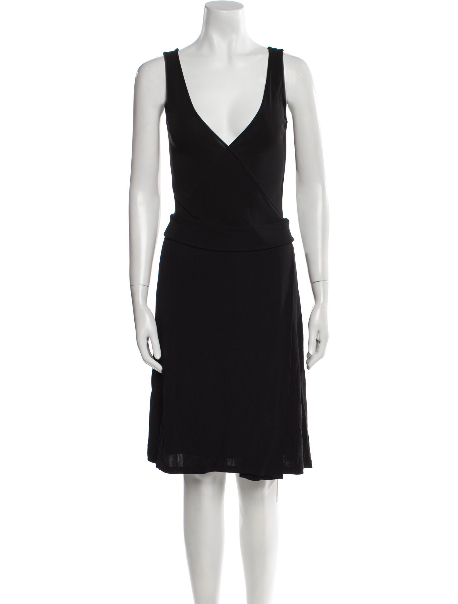 Emporio Armani V-Neck Knee-Length Dress