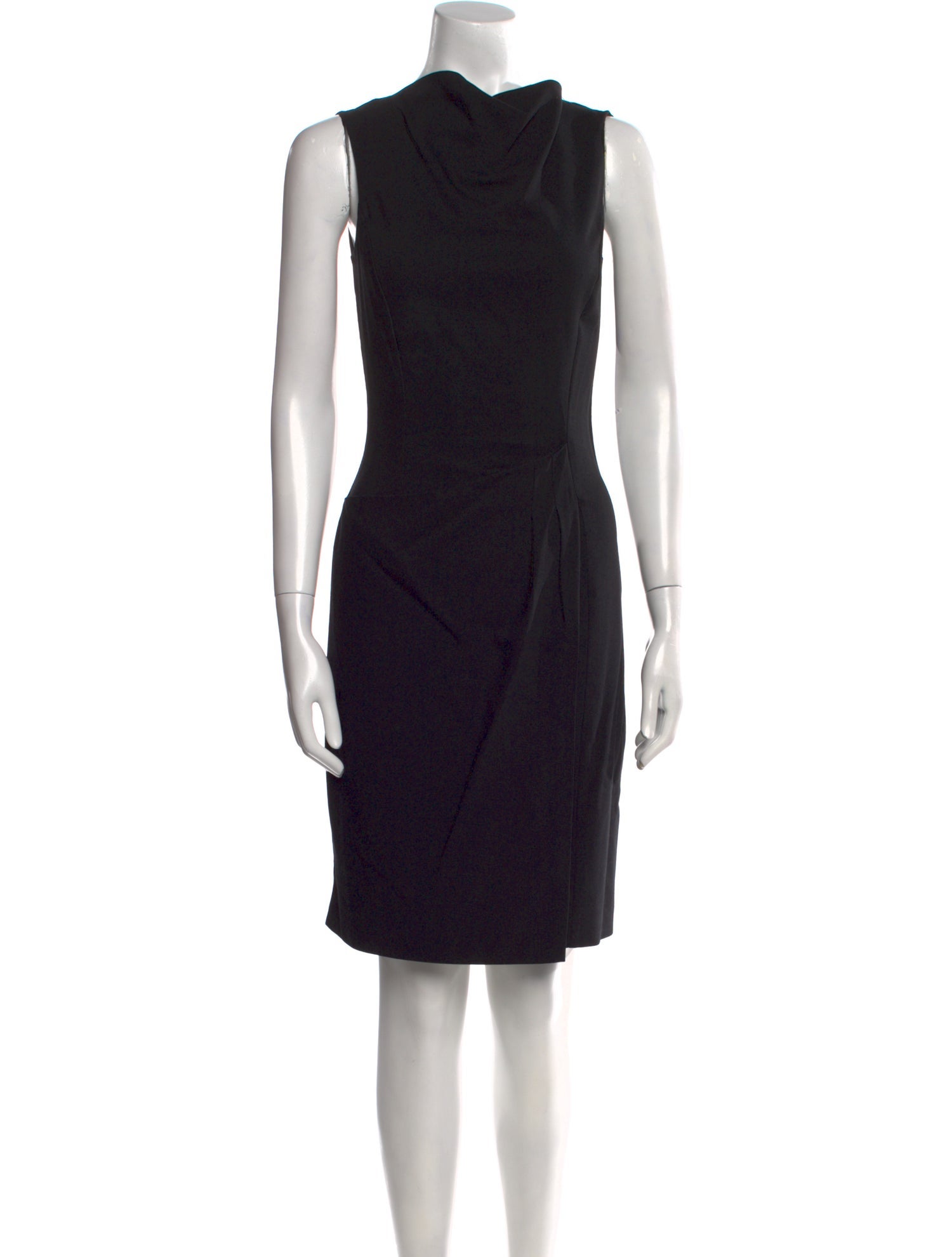 Emporio Armani Cowl Neck Knee-Length Dress