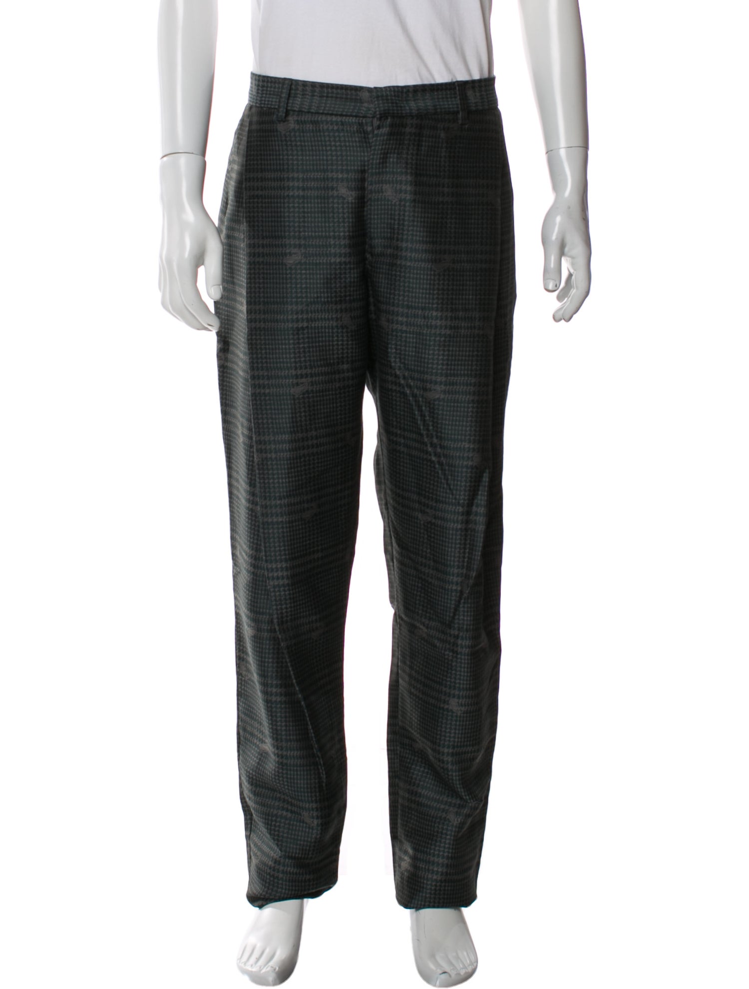 Emporio Armani Plaid Print Pants