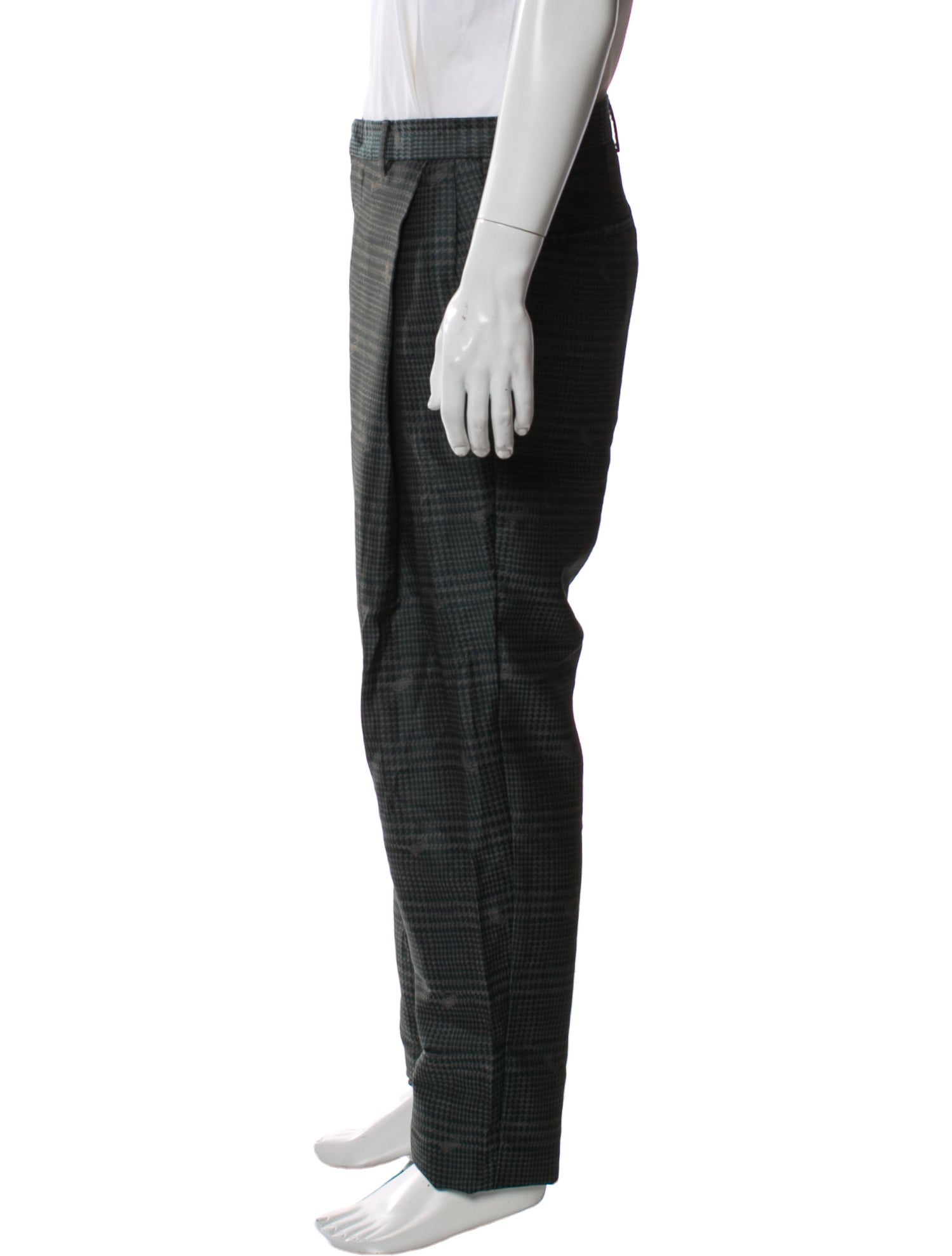 Emporio Armani Plaid Print Pants