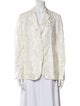 Emporio Armani Silk Floral Print Blazer