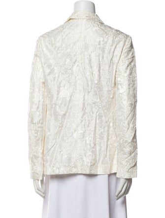 Emporio Armani Silk Floral Print Blazer