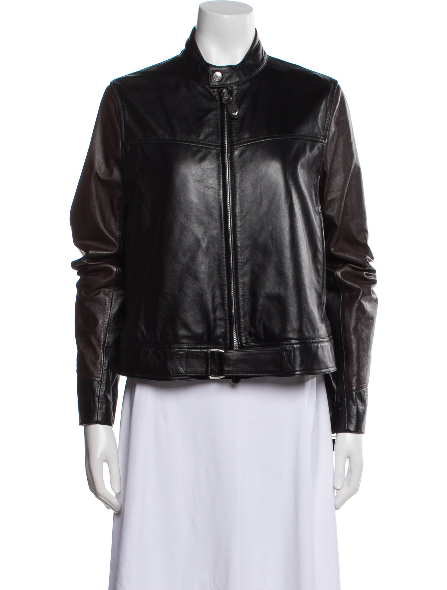 Emporio Armani Leather Biker Jacket