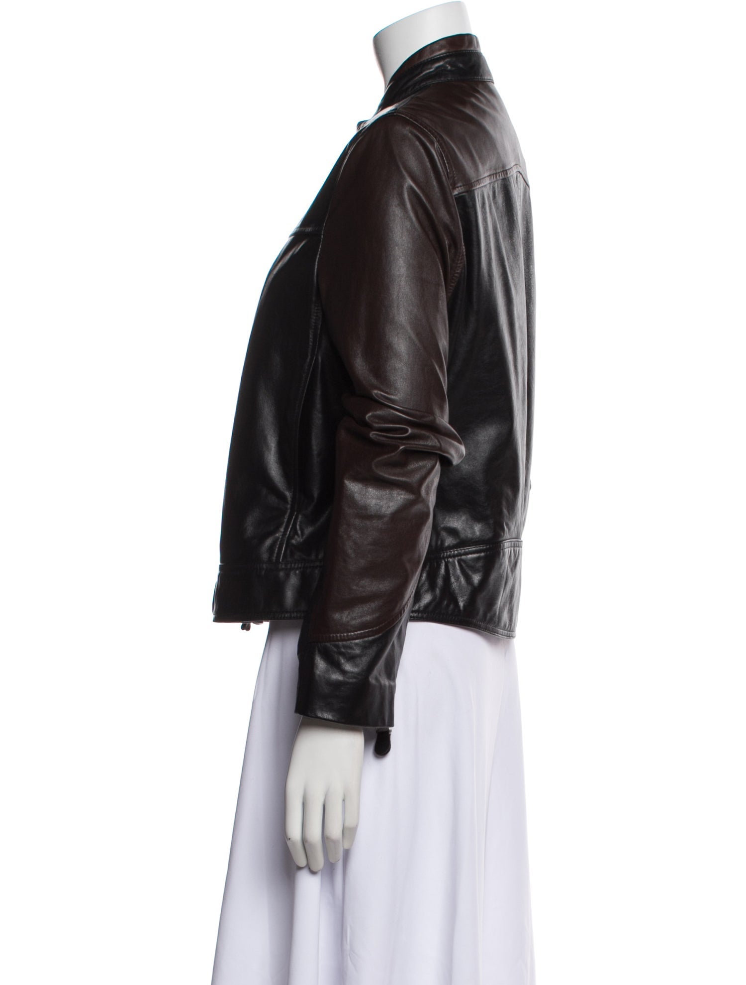 Emporio Armani Leather Biker Jacket