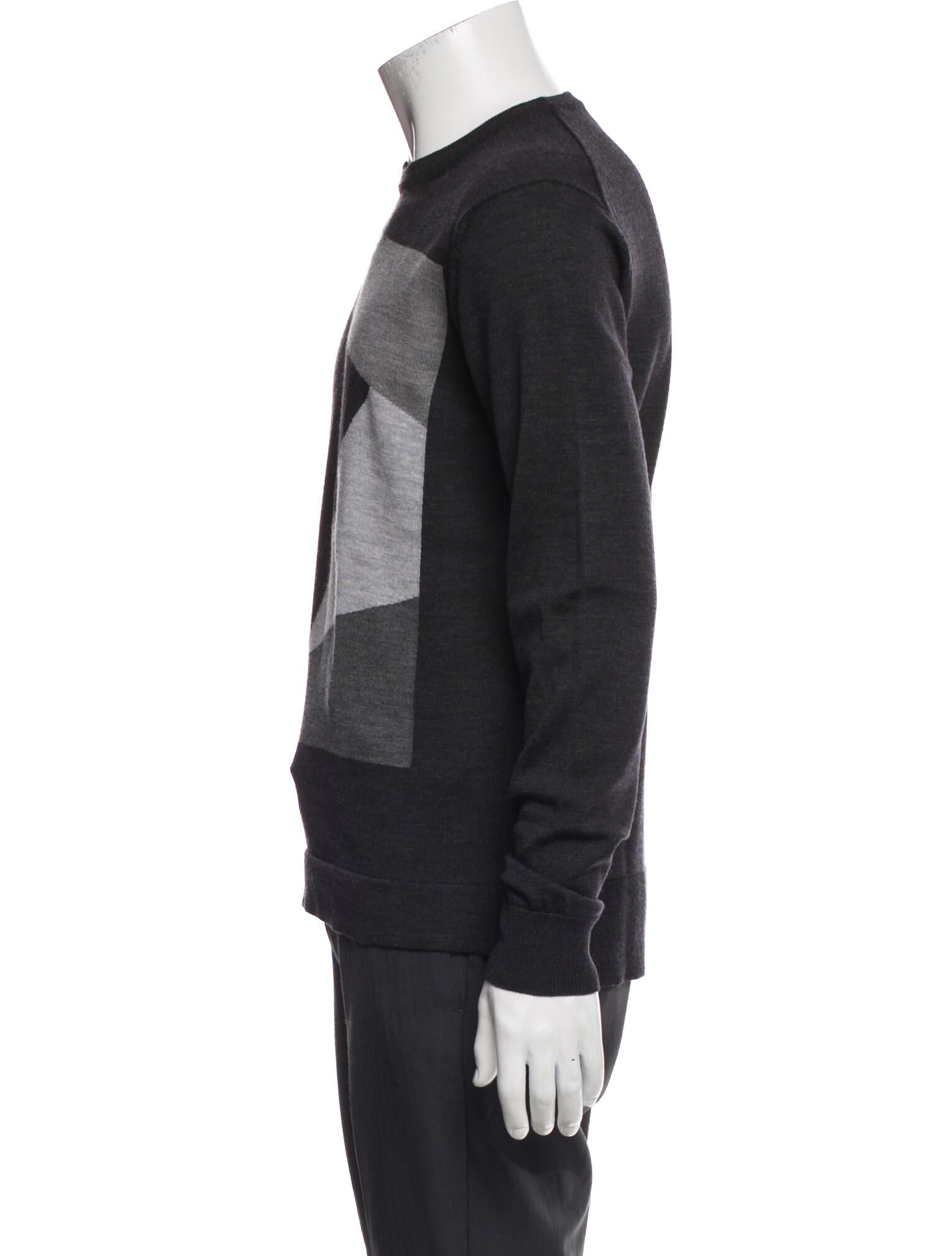 Emporio Armani Virgin Wool Graphic Print T-Shirt