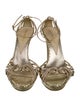 Emporio Armani Embossed Leather D'Orsay Pumps