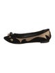 Emporio Armani Velvet Colorblock Pattern Ballet Flats