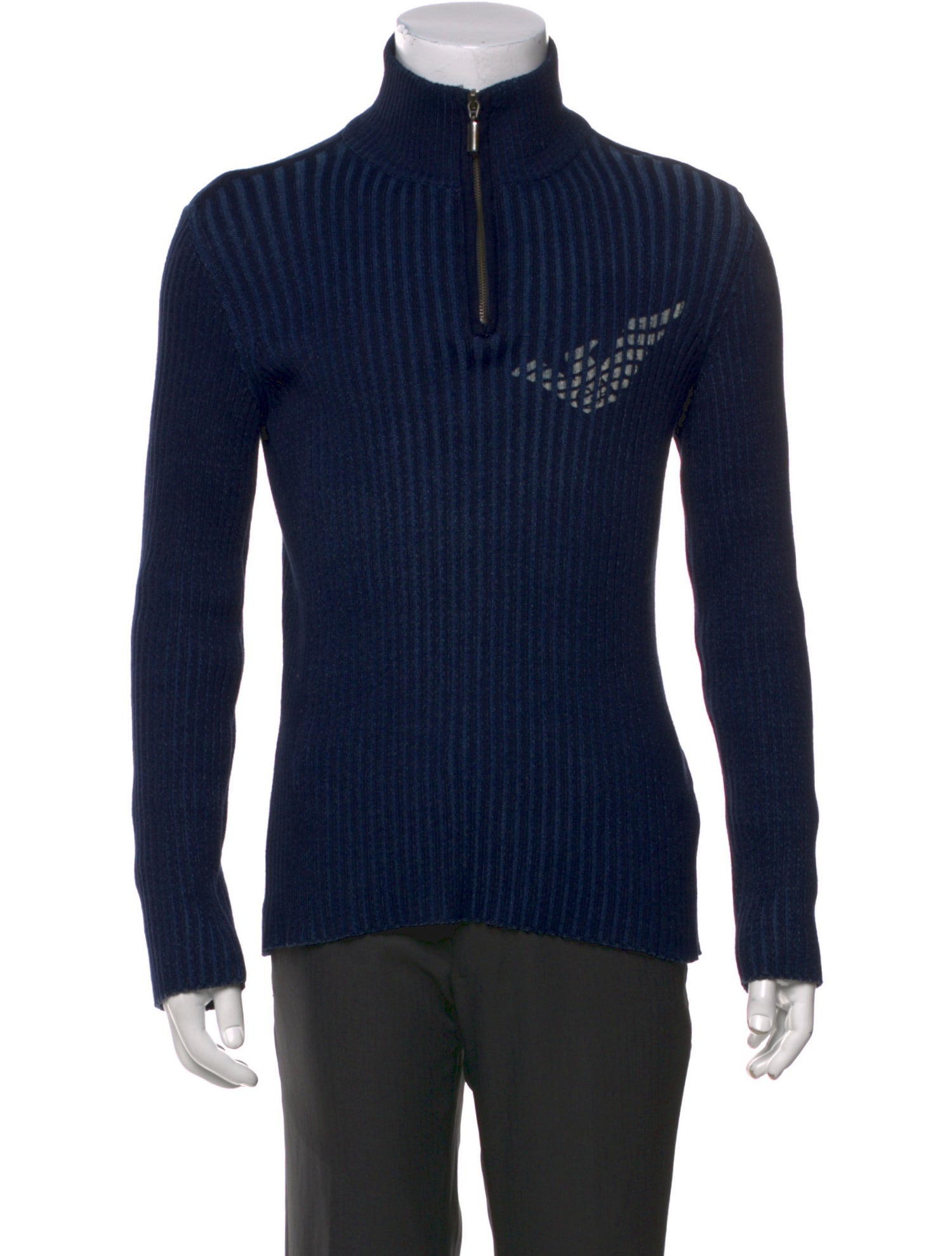 Emporio Armani Mock Neck Long Sleeve Pullover